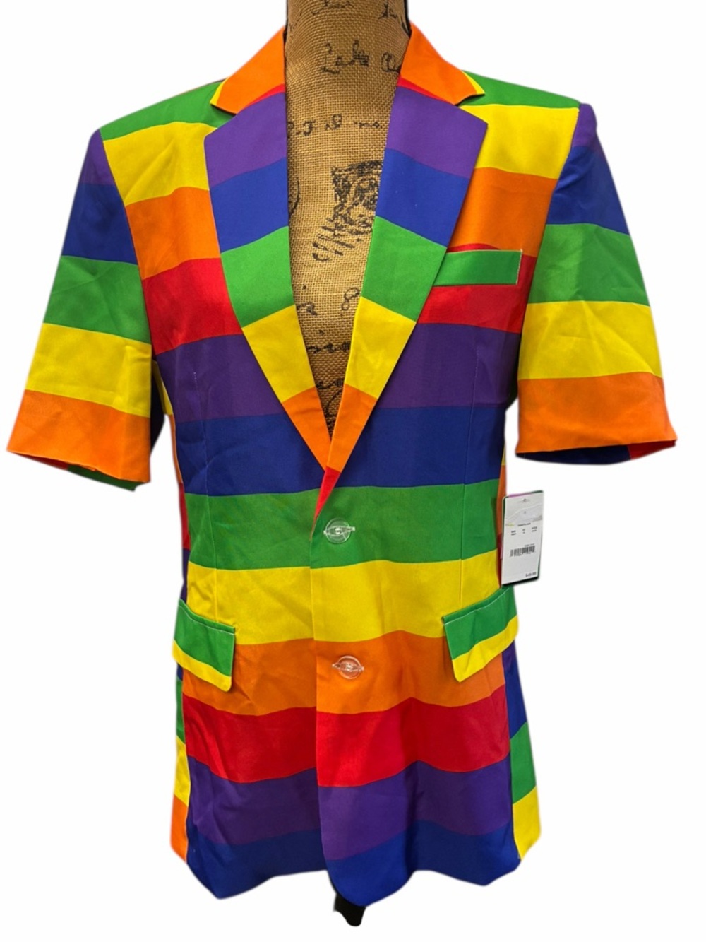 NWT Women’s Happy Hour by Tipsy Elves Rainbow Blazer sz-Small